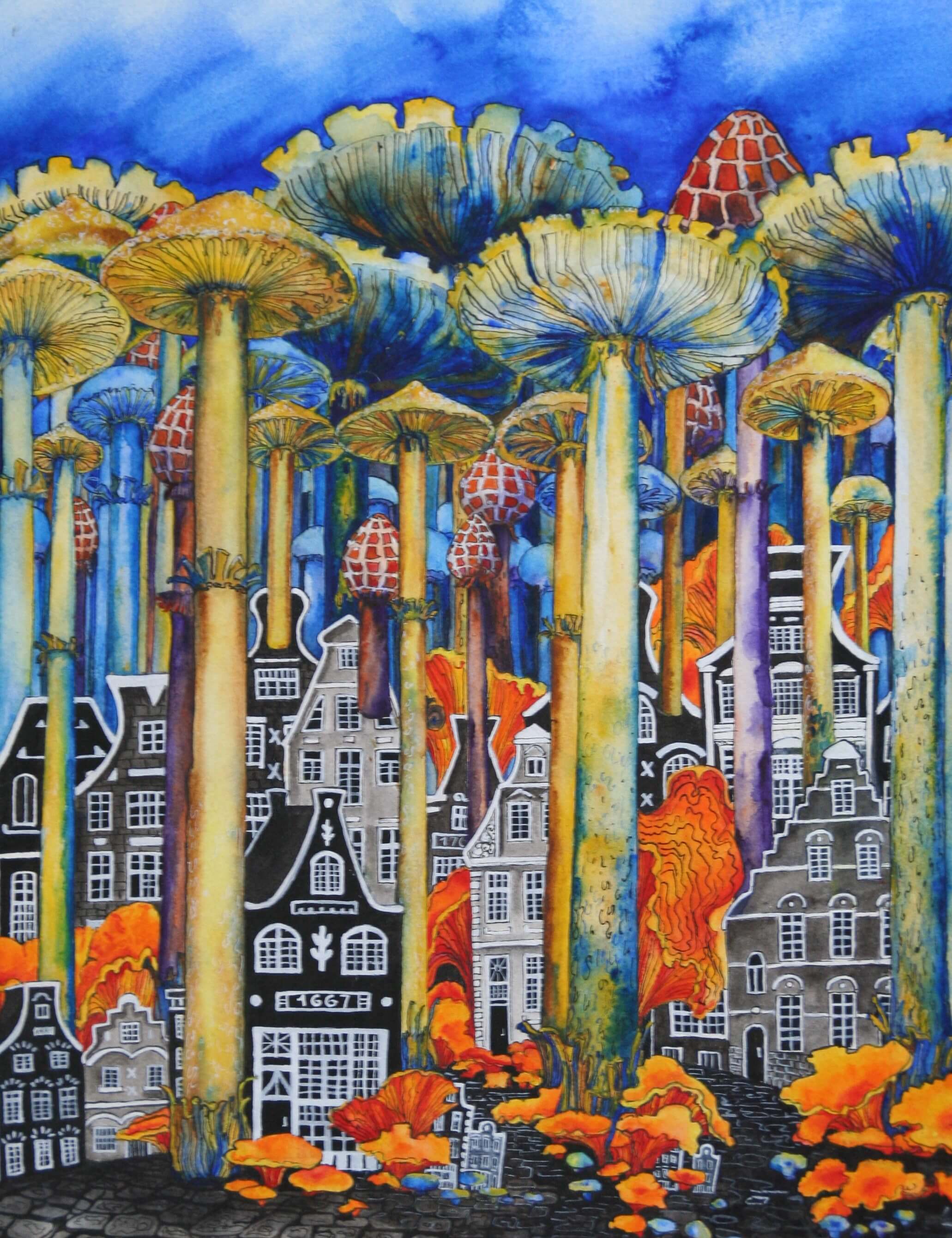 Dreamsterdam Amsterdam watercolour