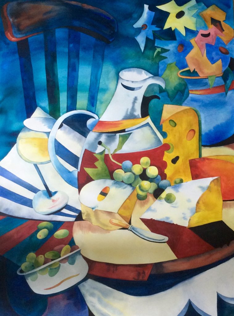 Spanish Breakfast watercolour