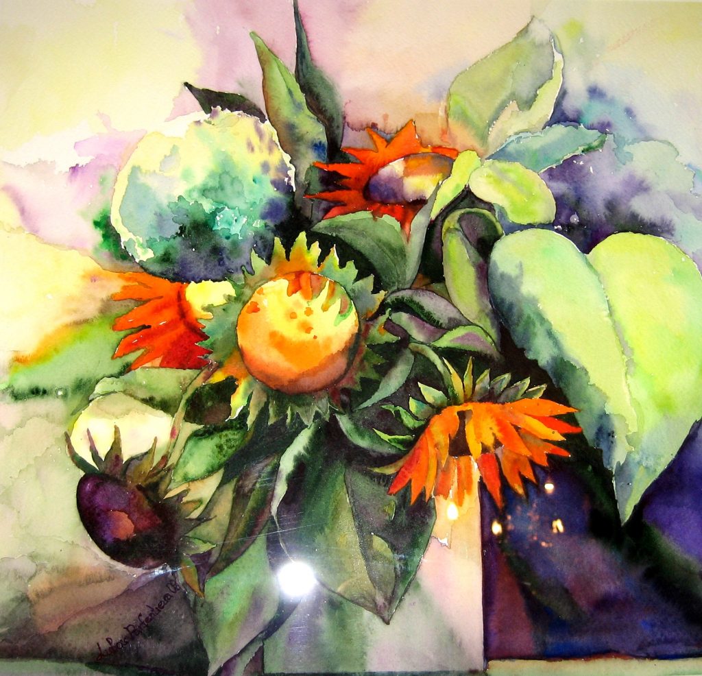 Sunflowers watercolour