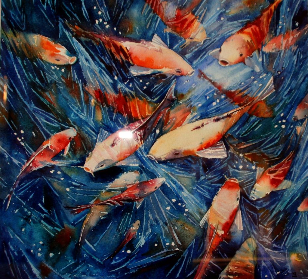 Catfish Luck watercolour